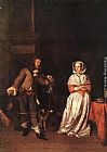 Gabriel Metsu The Hunter and a Woman painting